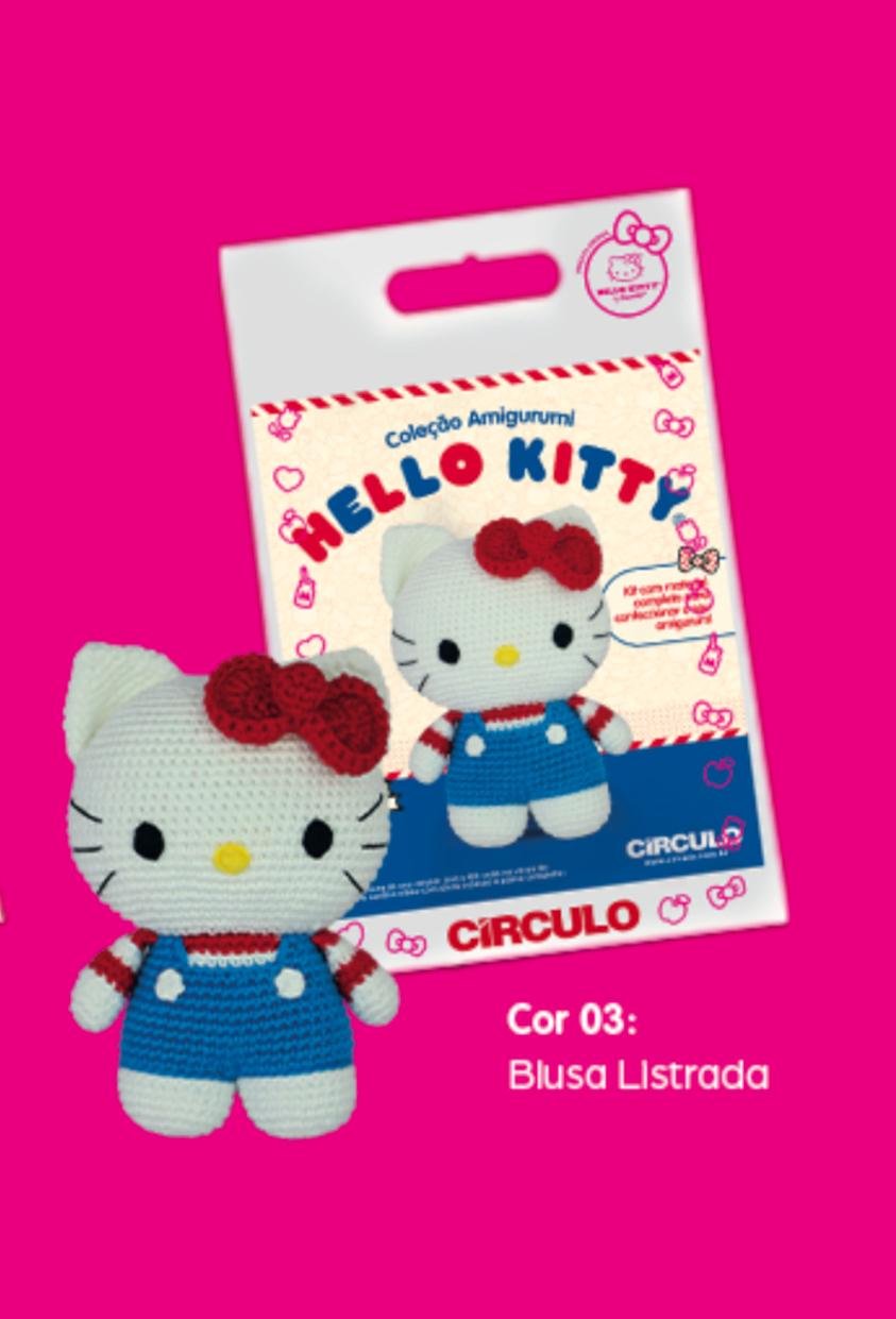 Kit Amigurumi Hello Ketty Original-Silva Aviamentos
